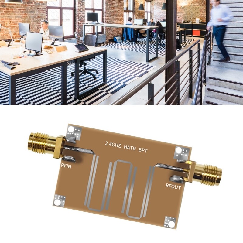Practical Filter out Clutter Signals with 2.4GHZ Microstrip Bandpass Filter
