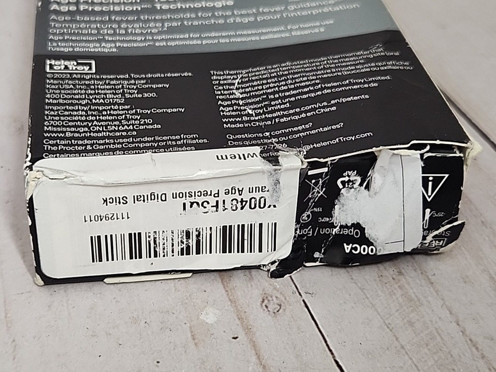 Braun PRT2000CA Digital Thermometer – Age Precision™ 8-Second Accurate Reading