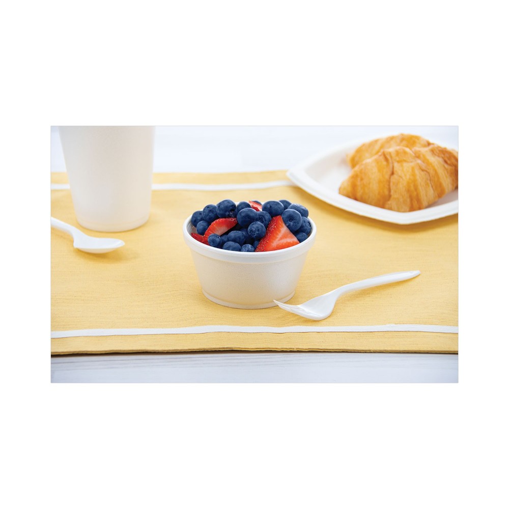 Dart® Foam Container, 8oz, White, 1000/Carton