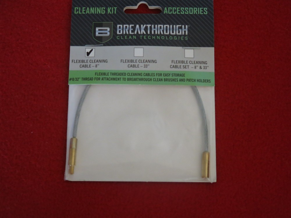 Breakthrough Flexible Cleaning 8"Cable (8-32 thread) Clean technologies Cheap
