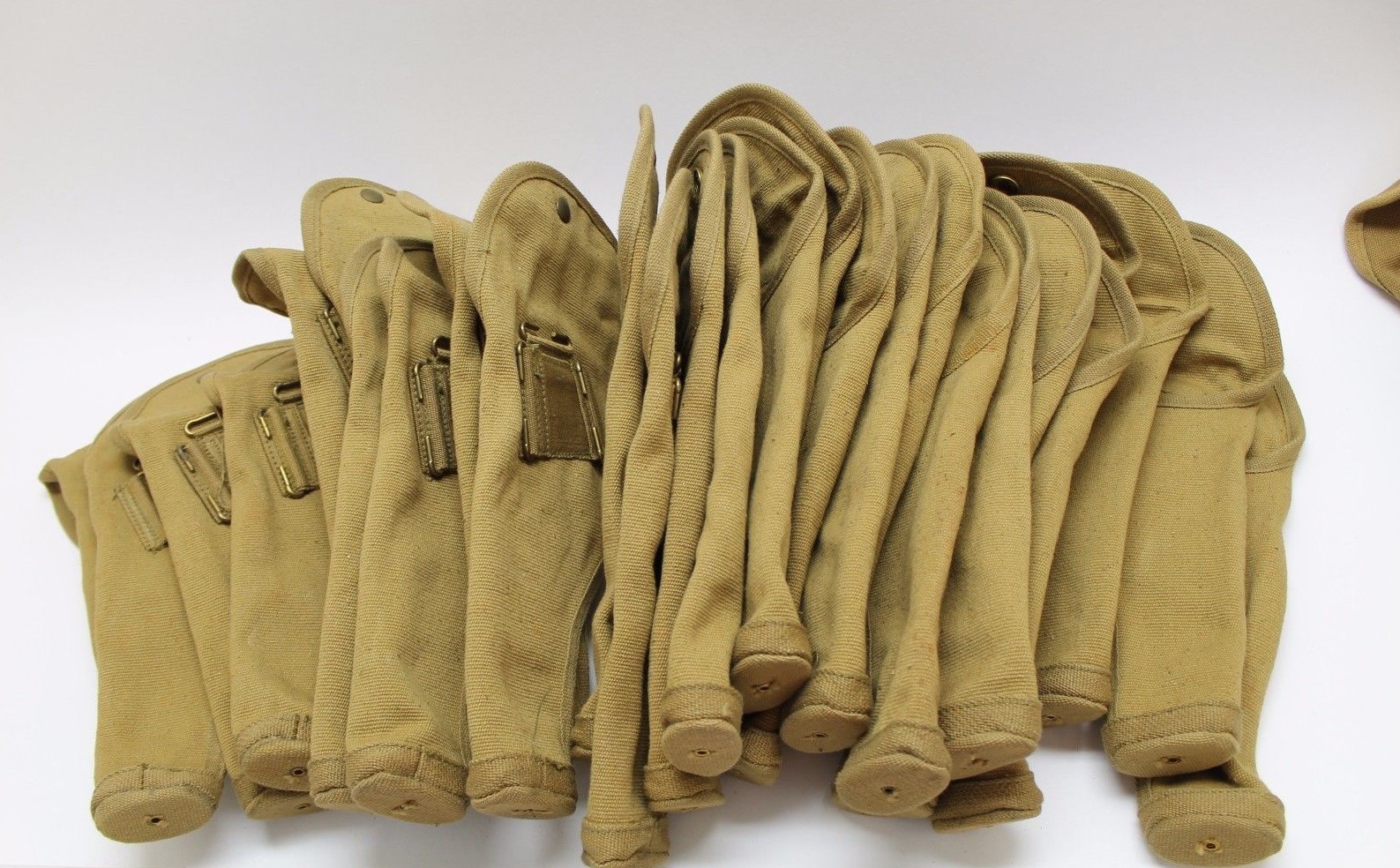 1943 British 455 Webley holster tan canvas fits US 45 clear markings each E9336