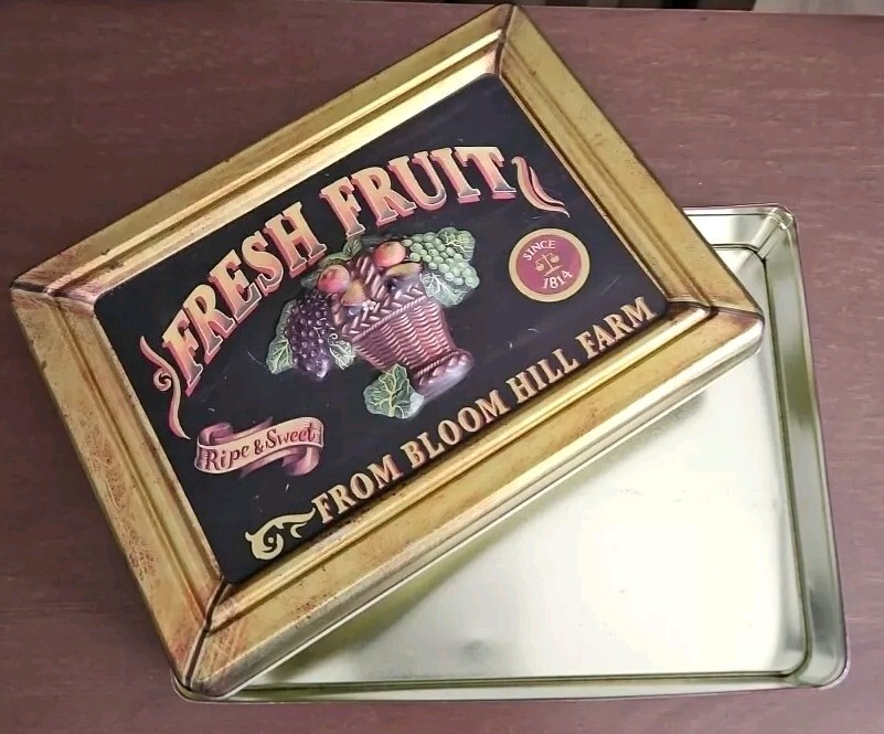 Fresh Fruit Collectible Tin Box