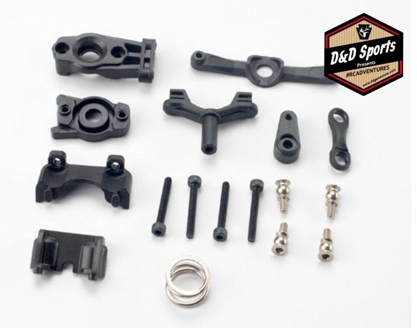 Traxxas 7043 Upper & Lower Steering Arm Set, 1/16 Slash