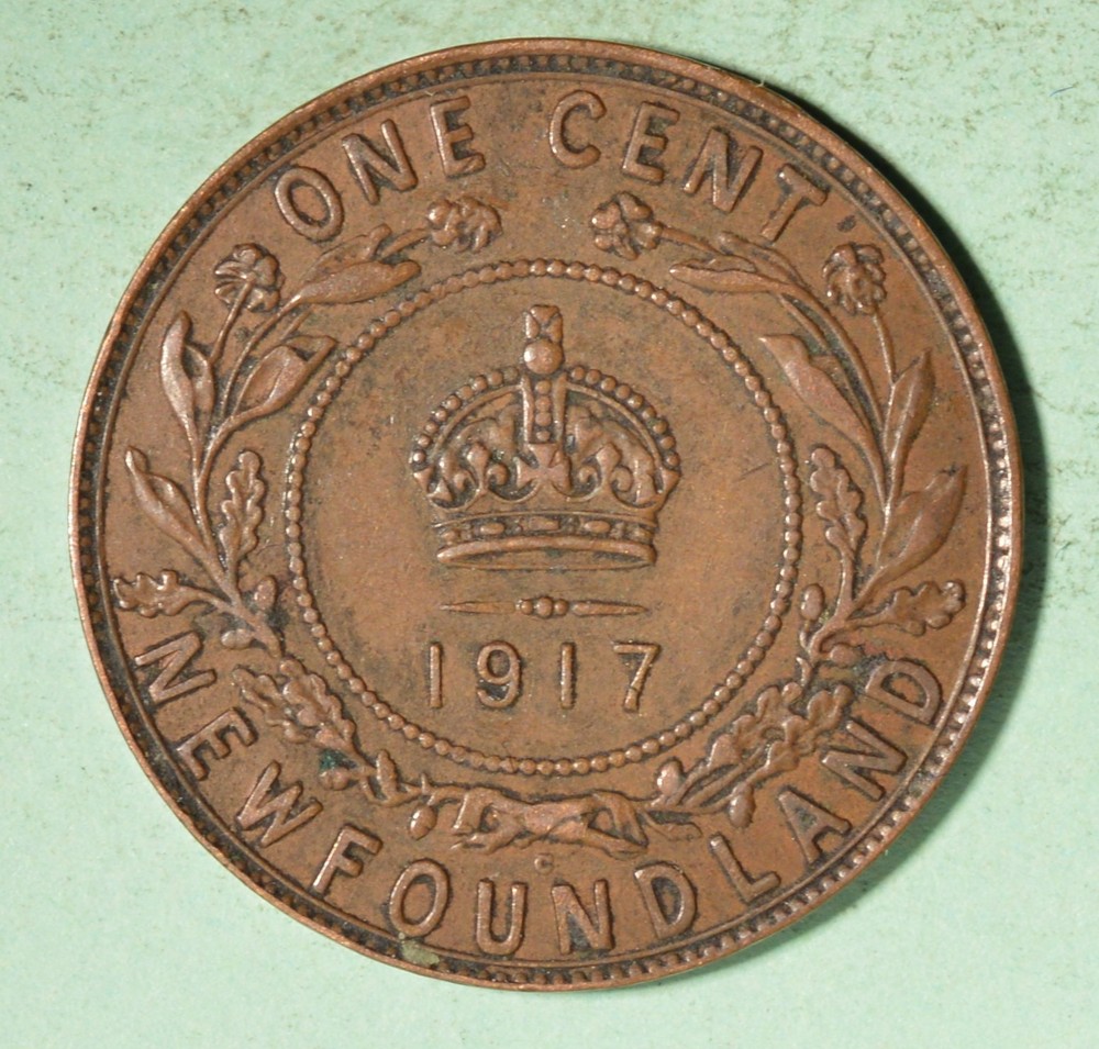 1917 - Newfoundland Large Cent - INV#D170