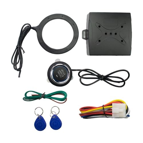 Car Smart Push Engine Start Button Kit & Keyless Entry Starter System,