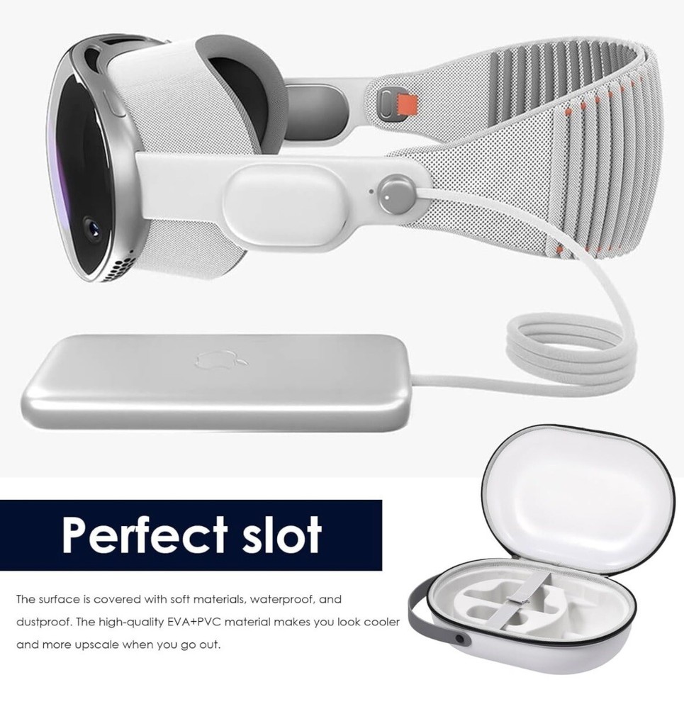 Apple Vision Pro Carrying Case, Clear, Transparent, EVA, Durable