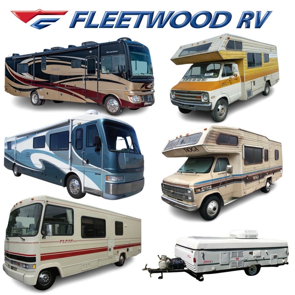 1974-1998 Fleetwood RV OWNERS MANUALS Instructions Motorhomes Camping Trailers