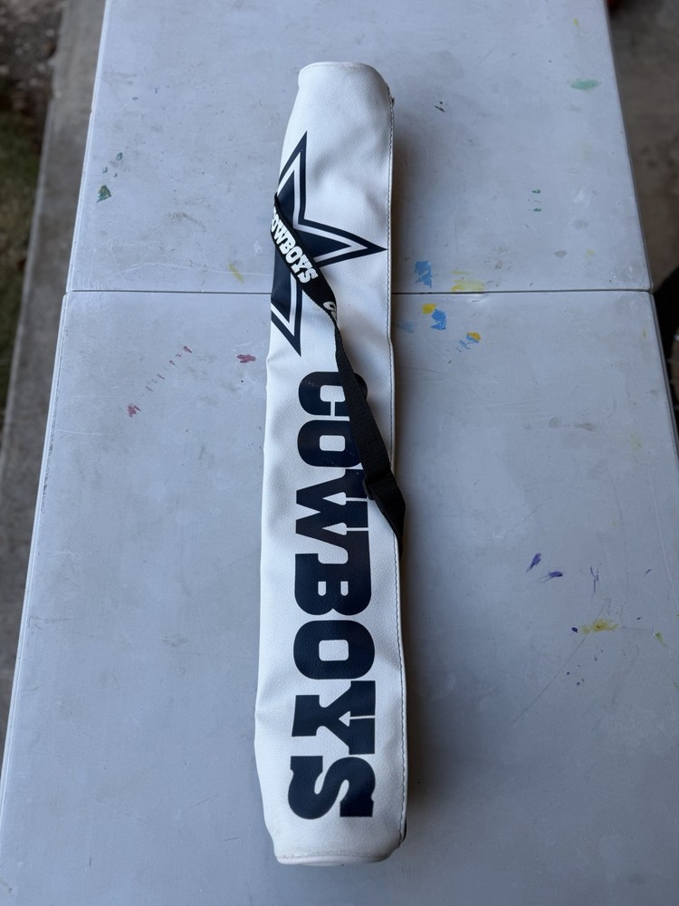 Cowboys Billiard Cue Case White and Blue with Strap