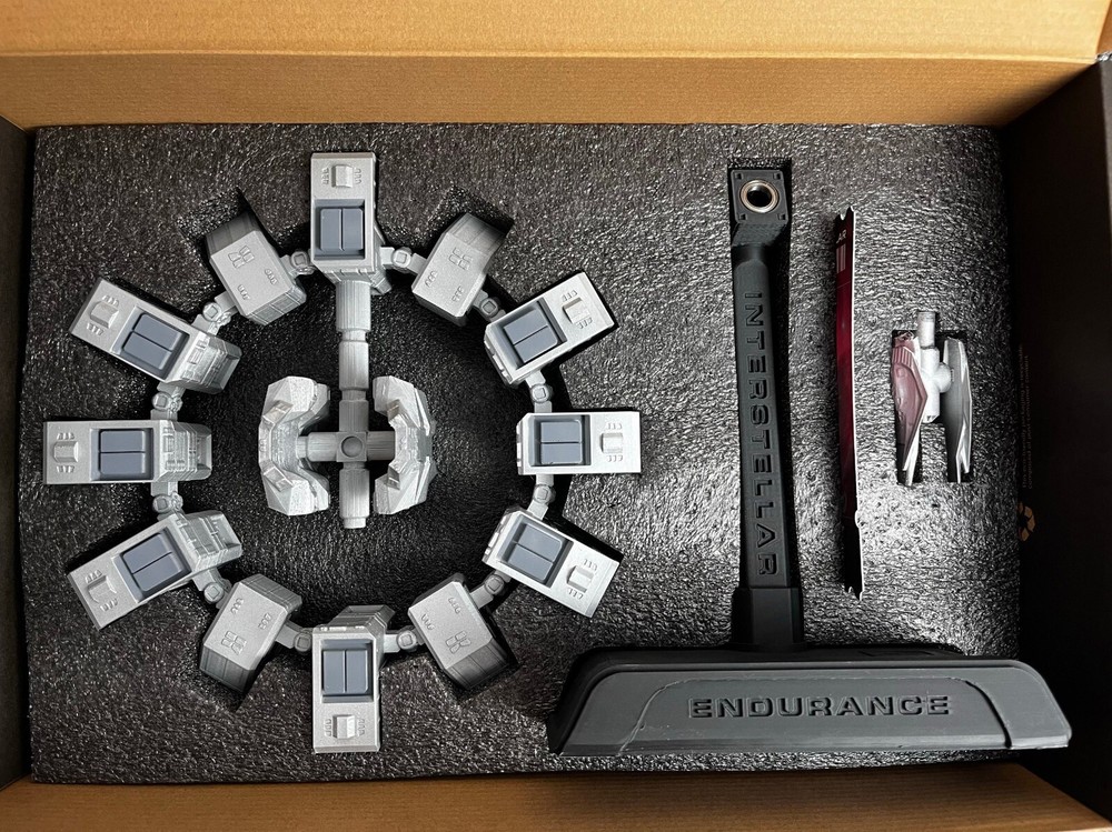 Interstellar Endurance Space Station Rotatable Model Ornament 3D Printed Model