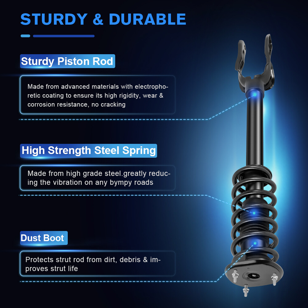 For 2011-2015 Dodge Durango Front Pair Complete Struts Spring and Mount Kits