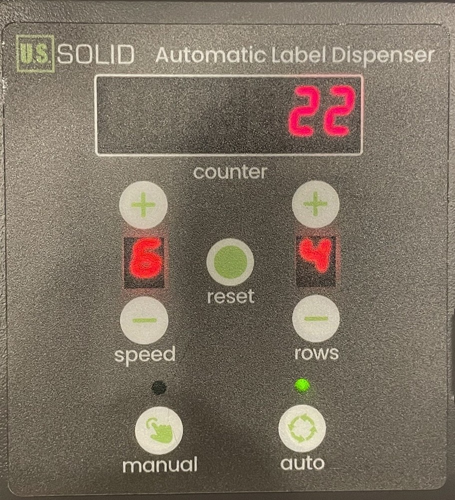 U.S. Solid Automatic Label Dispenser USS-LD00022-80 *NEW* MISSING PARTS