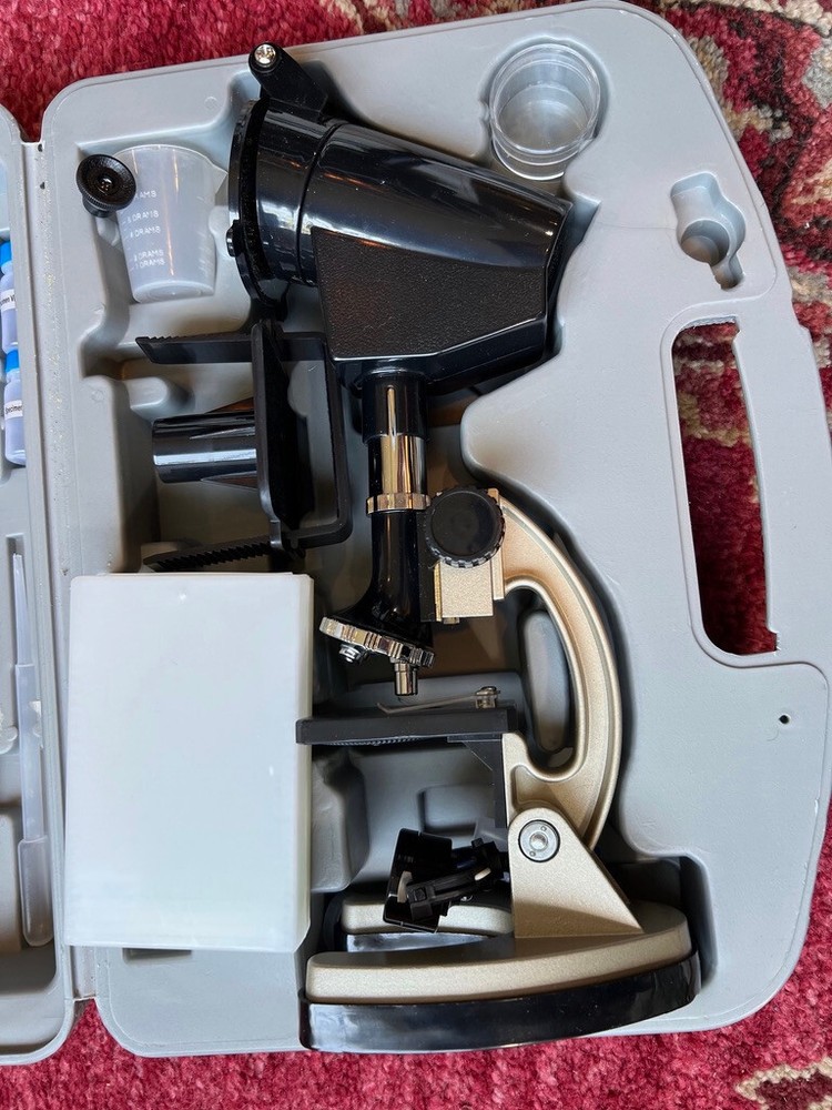 GeoVision MicroProElite Micro Pro Elite Microscope EI-5302 Kit Set w Case Age 8+