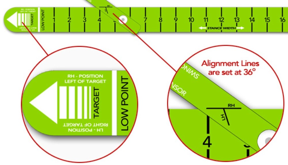 Medicus Golf Swing Training Aid Alignment VisionTrack