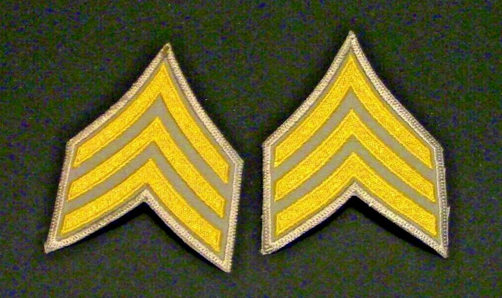 U.S. Military Sgt. Rank Patch Set