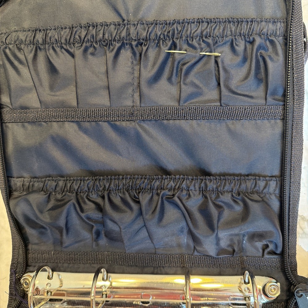 DMC Creative World Black Zippered Case w Floss, Pre owned