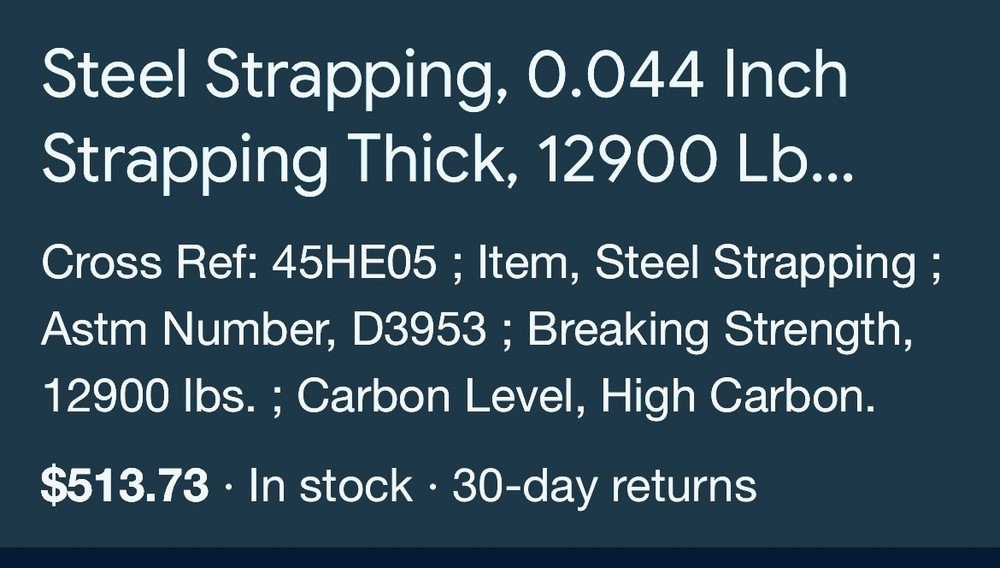 2'' STEEL STRAPPING SIGNODE 45HE05
