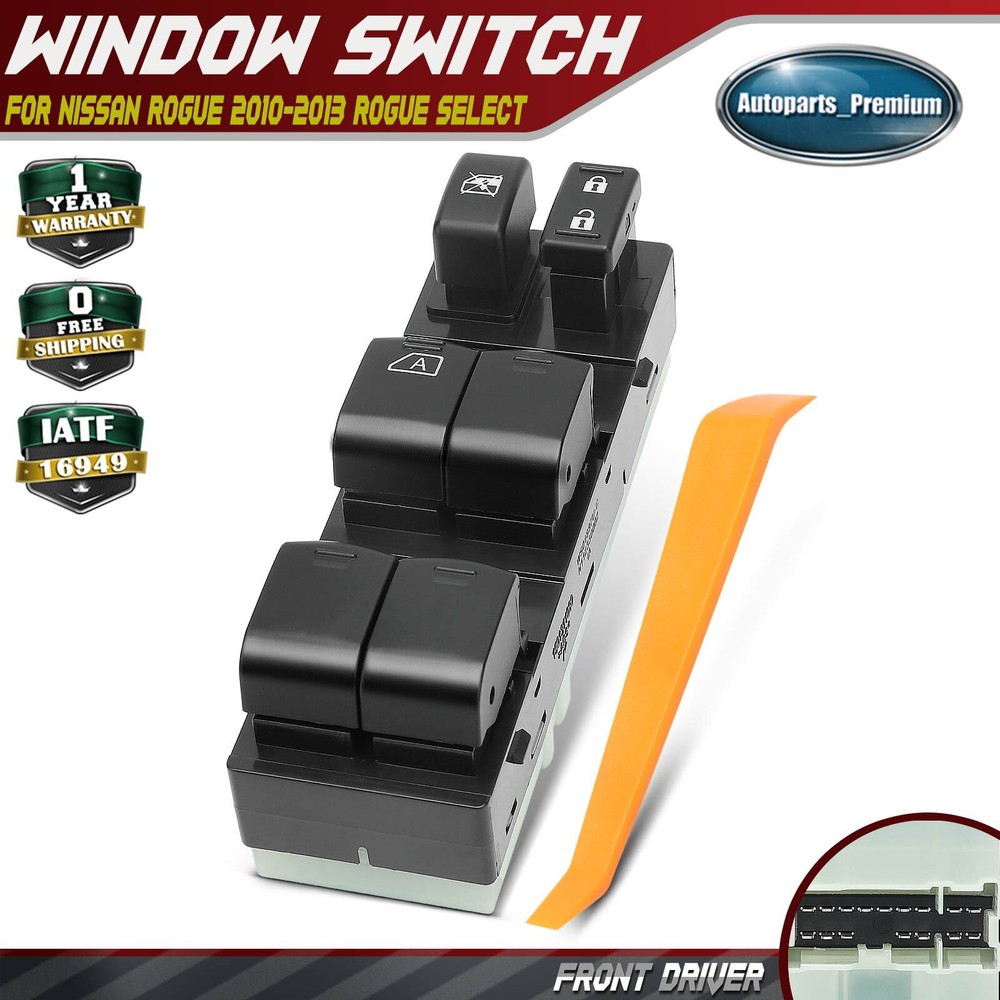 Front Left Power Window Switch for Nissan Rogue 2010-2013 Rogue Select 2014-2015