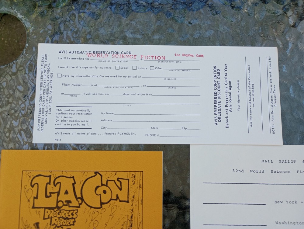 Sci Fi Convention Program Lot. Real Musgrave .Vintage Progress Reports