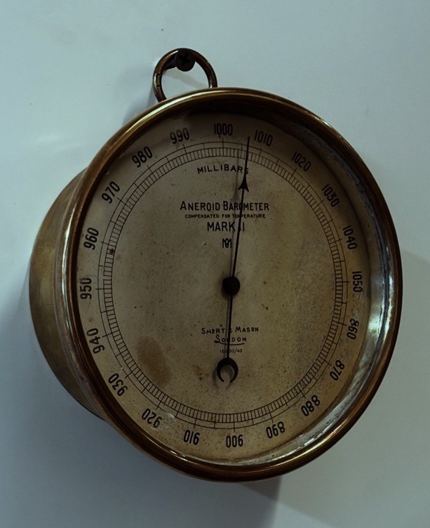 Wall Hanging Brass Aneroid Barometer