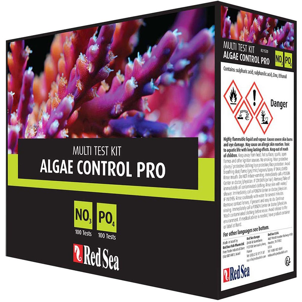 Red Sea Algae Control Pro Multi Test Kit Phosphate and Nitrate Reef Algae Tests