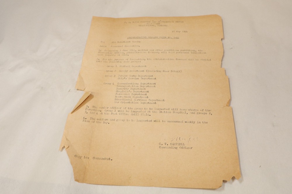 WWII Era Selective Service Army Navy Recruiting Training Orders Misc.