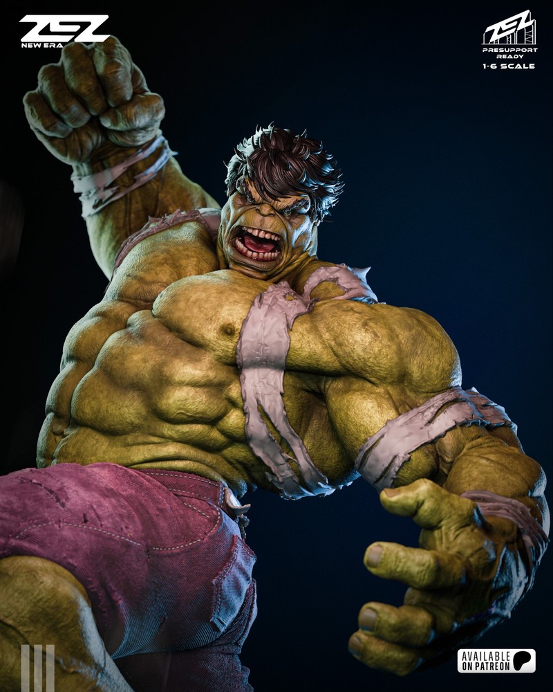 Hulk Statue 3D Printed Kit Unpainted/Unassembled