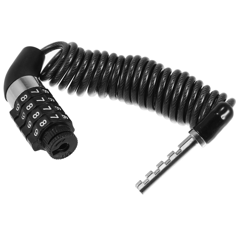 Helmet Lock Bike Cable Lock 4 Digit Security Resettable Combination Cable Locks