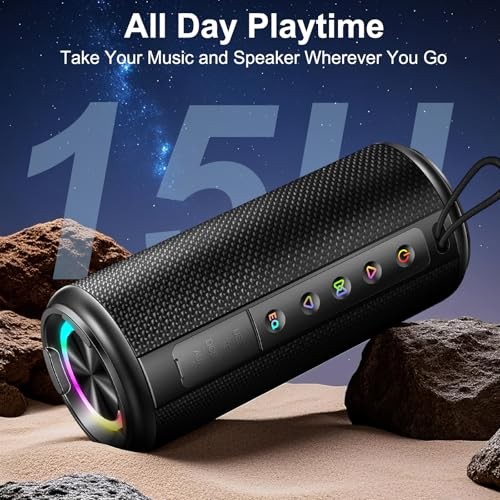 Portable Bluetooth Speaker, Bluetooth 5.4 Wireless Speaker with 20W HD Loud