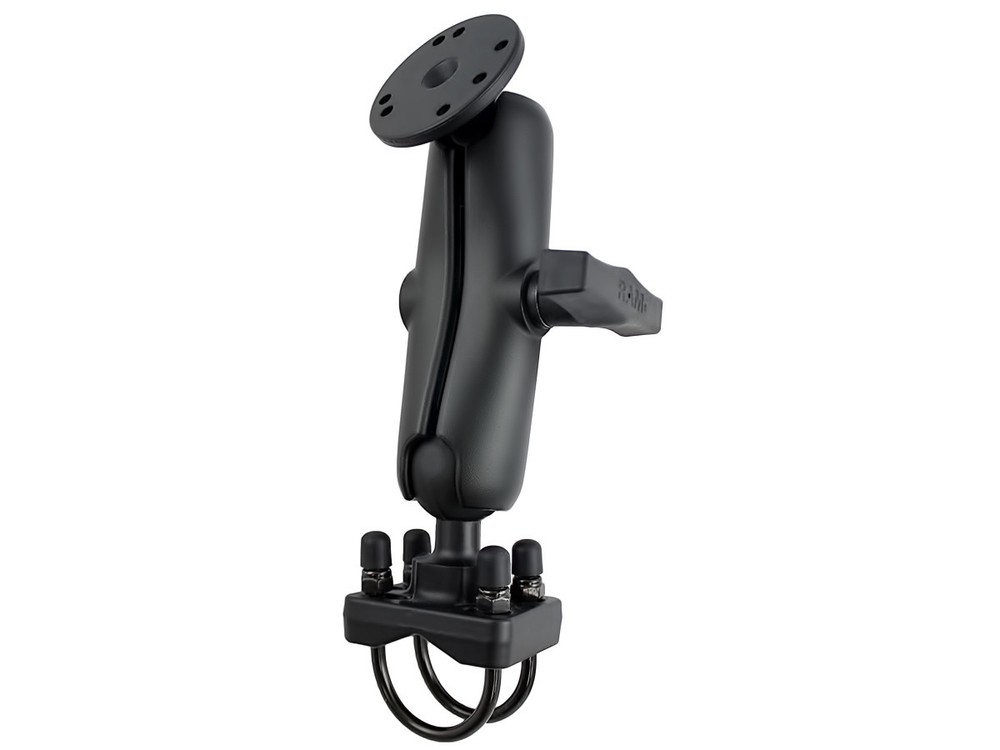 RAM Heavy-Duty Double U-Bolt Rail Accessory Mount for Tablets, Printers, Laptops