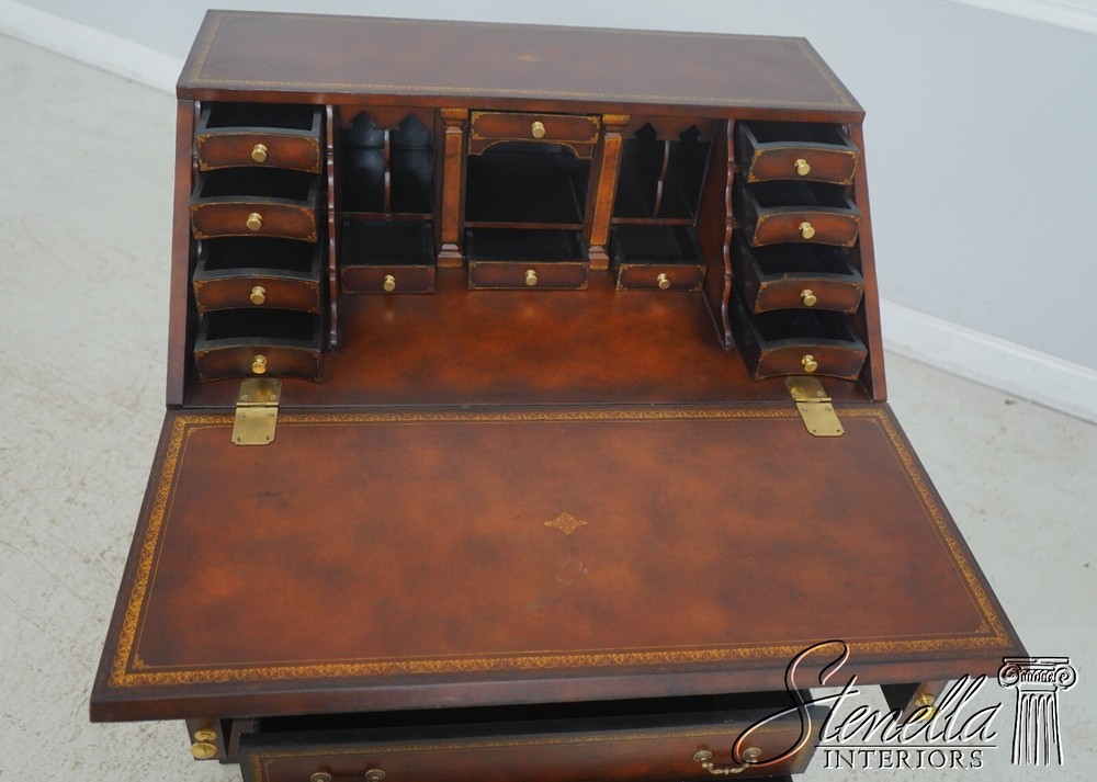 F64295EC: MAITLAND SMITH Tooled Leather Slant Front Desk