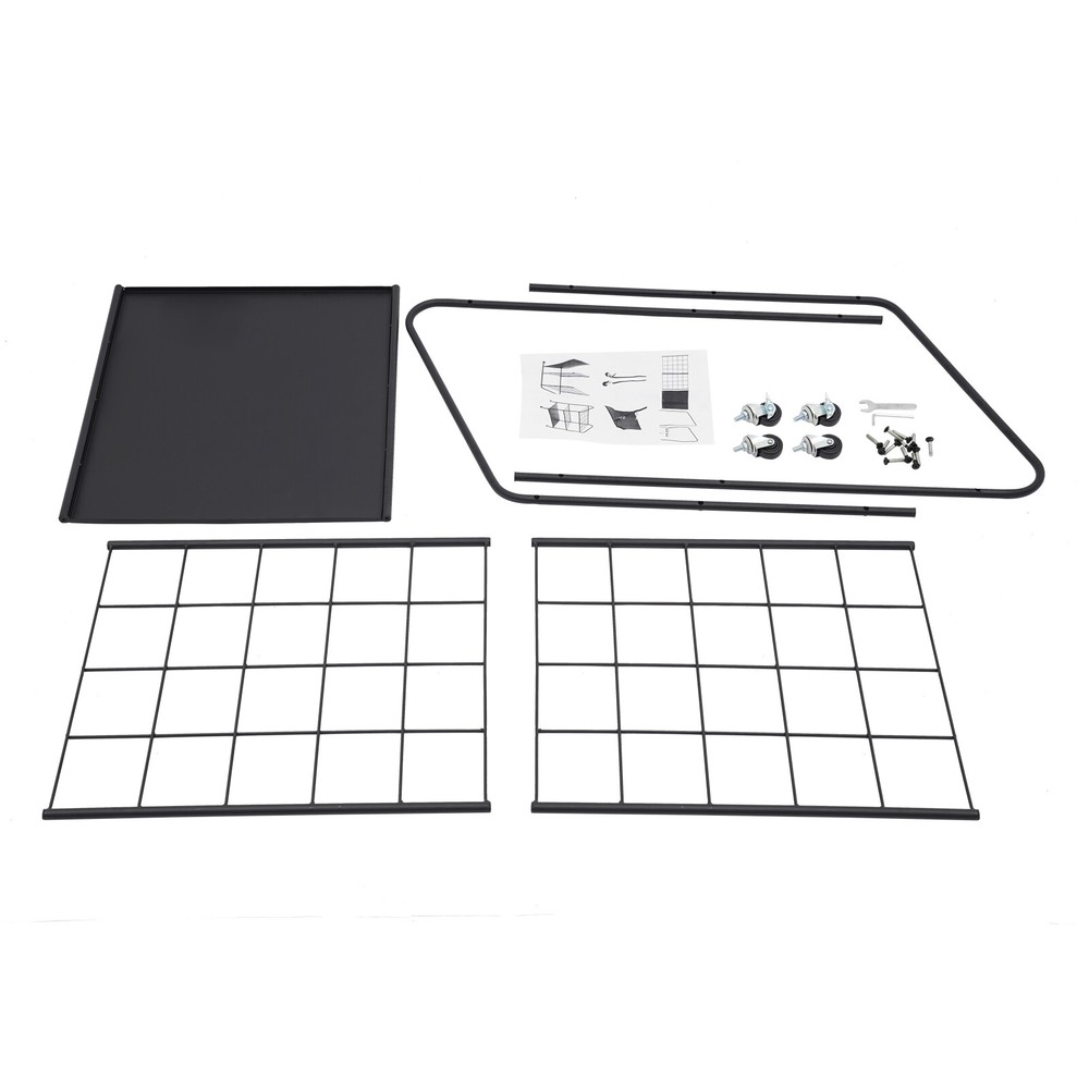 Mobile Paper Rolls Organizer Floor Storage Rack Material Roll Dsplay Rack Black