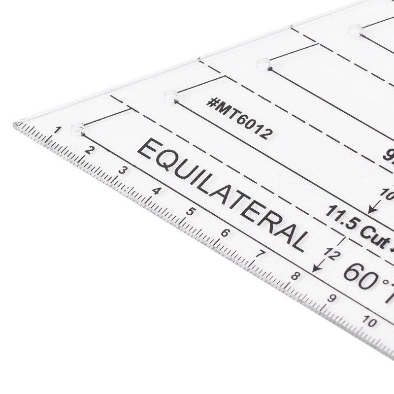 Equilateral for Triangle Sewing Ruler Drawing Drafting MeasureTemplate DIY Cloth