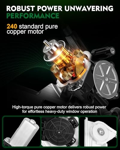 Front Right Power Window Regulator with Motor for: Front Right Passenger Side