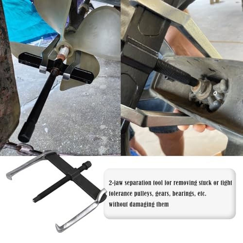 Versatile 2-Jaw Gear Puller Tool Adjustable CR-V Bearing Puller Gears 10-Inch