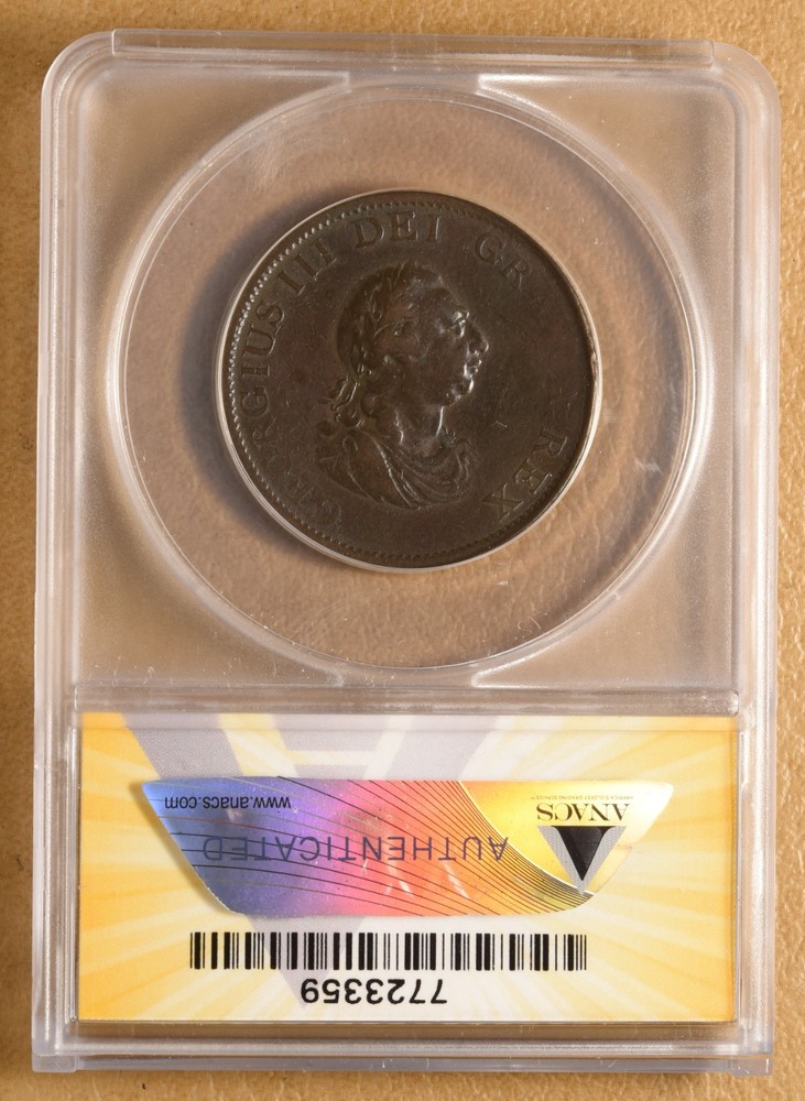 1799 Great Britain Half Penny ANACS VF20