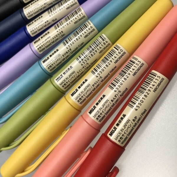 MUJI Water Based Felt Tip Pen (Color Select)*