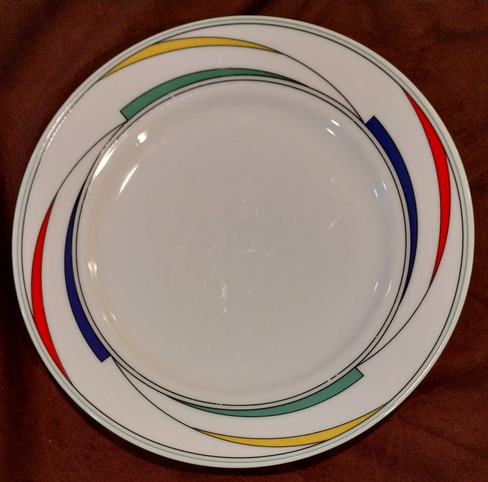 International Rhythm 40027 Flash salad plate, 7-1/2" diam, DISCONTINUED PATTERN