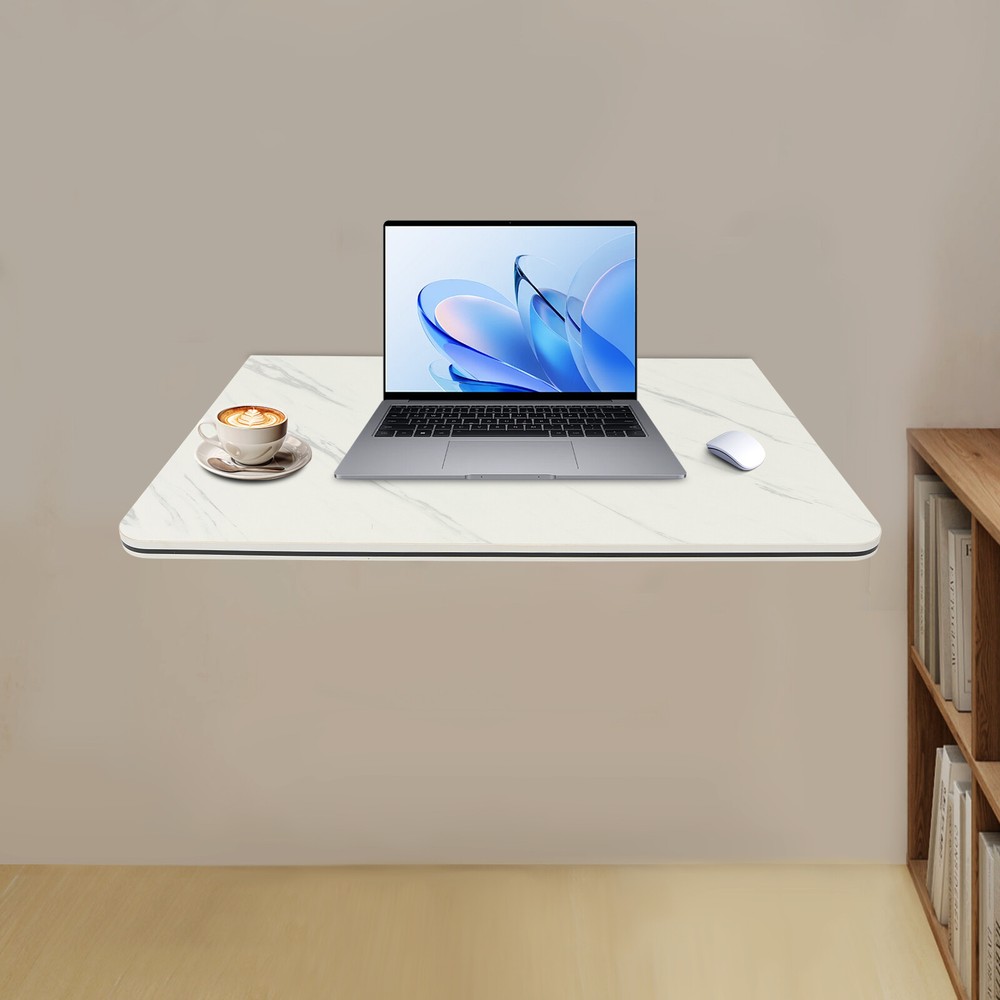 Modern Folding Wall Desk Wall-mounted Folding Table Foldable Table White Indoor