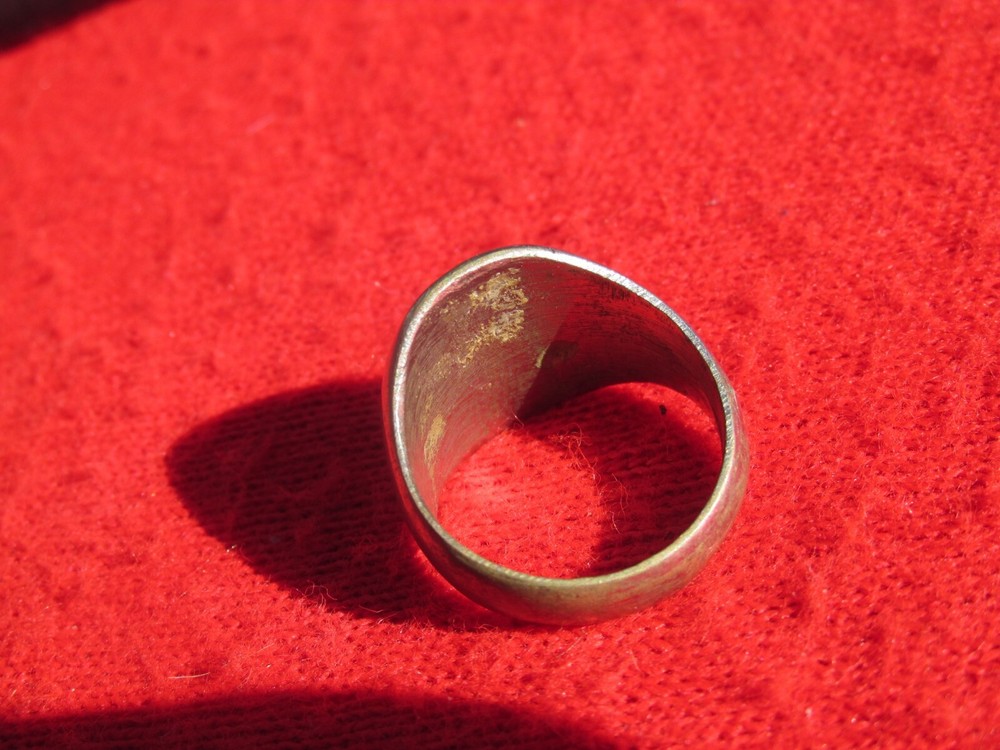 TRENCH ART 1944 ALGIERS ww2 homefront ring #5 SILVER