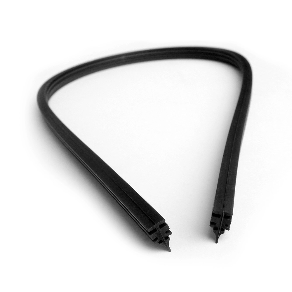 Auto Windshield Wiper Blade Refill Frame Less 2 PCs 22"& 28" 6 mm Replace Rubber