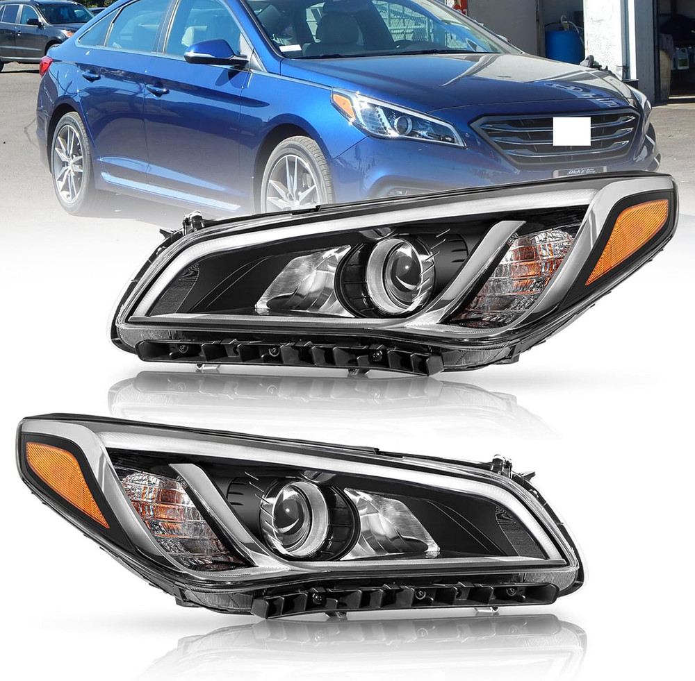 2015 2016 2017 Sonata Headlights,Headlight Assembly Fit for 2015-2017 Hyundai So