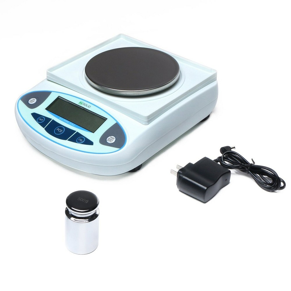 2000 x 0.01 g Analytical Balance 10 mg Lab Digital Precision Scale U.S. Solid?
