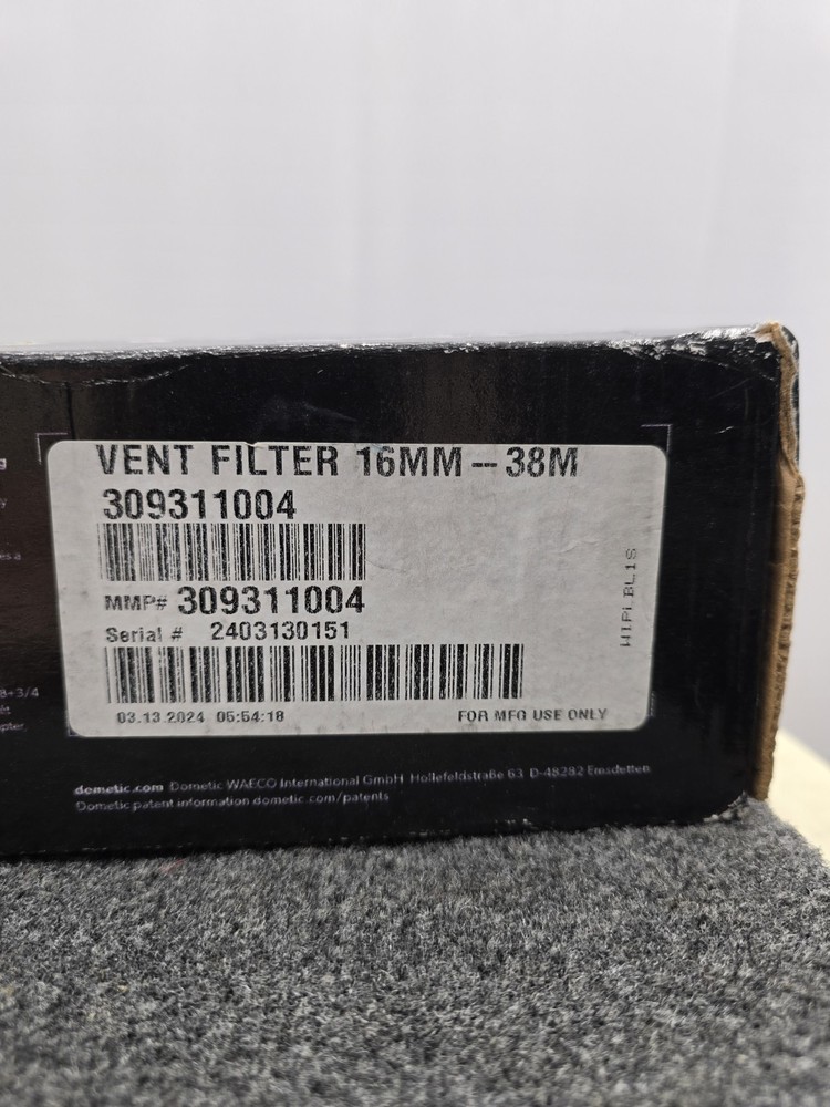 DOMETIC DVF HOLDING TANK VENT FILTER BLACK 309311004 MARINE BOAT