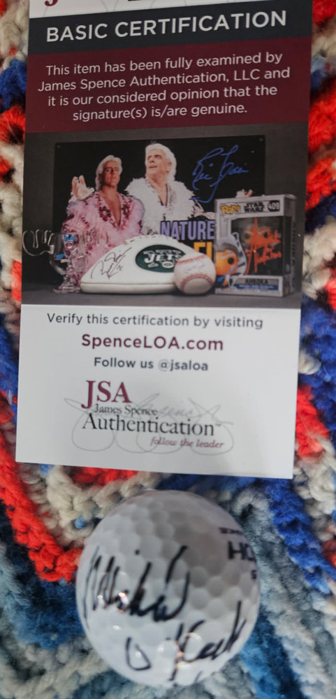 Caddyshack Michael O'Keefe (Noonan) autographed golf ball in case  JSA Certified