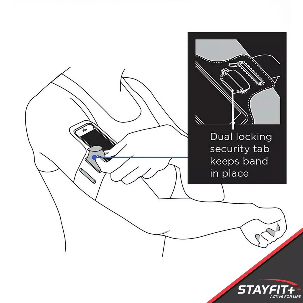 Stayfit Charcoal Grey Active Armband Wallet