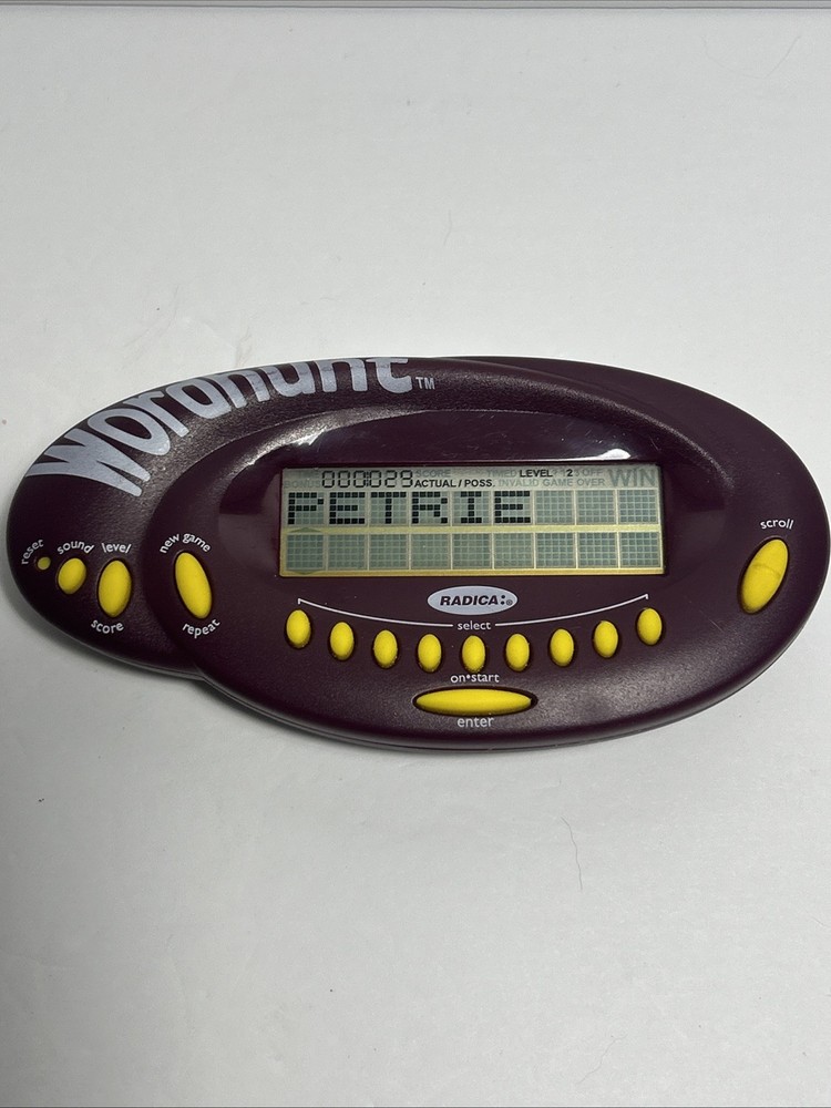 Radica Wordhunt Handheld Electronic Game 2002 | Tested and Working