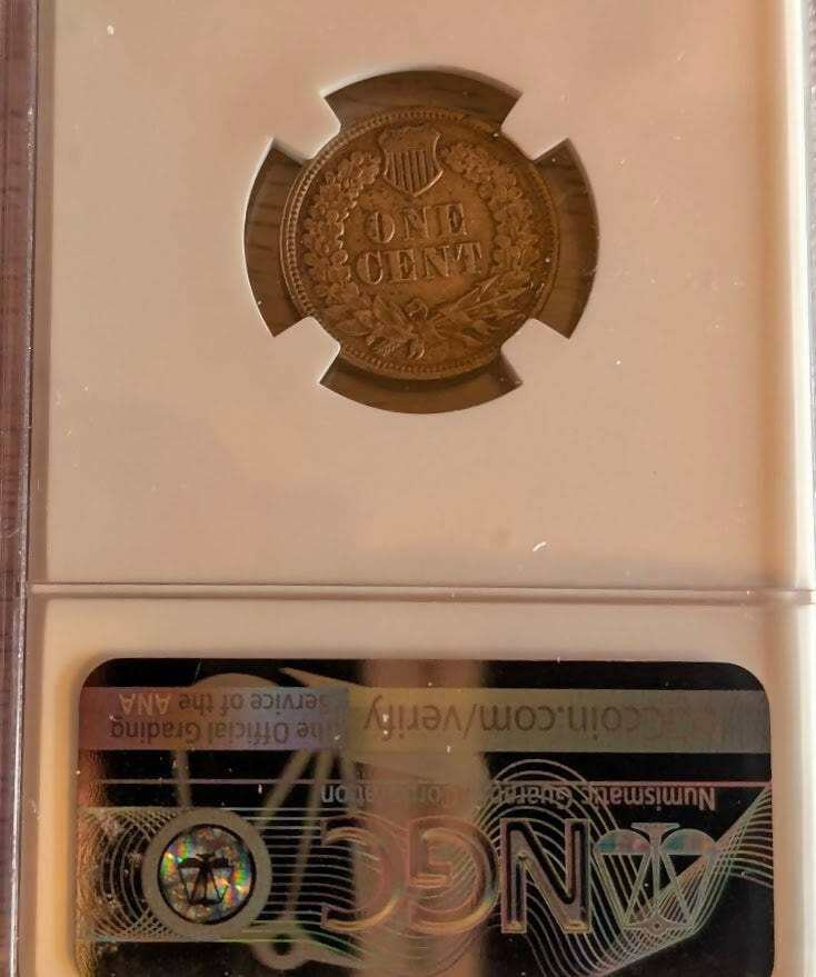 1862 INDIAN HEAD CENT Civil War Time GRADED