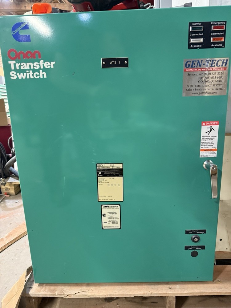 Used OT 150 Cummins Onan Automatic Transfer Switch 3PH 480V 150A