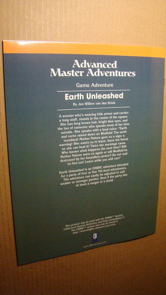 MODULE - EARTH UNLEASHED *NM/MT 9.8* DUNGEONS DRAGONS ADVANCED ADVENTURE