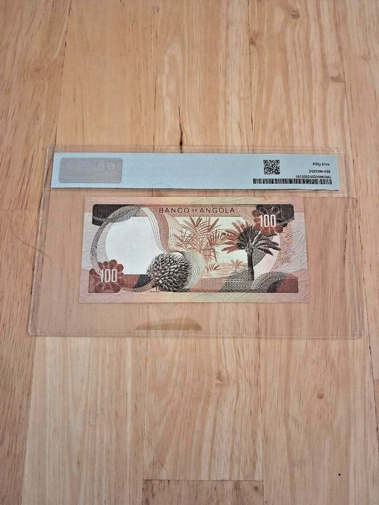 1972 Angola 100 Escudos P-101. PMG 55.